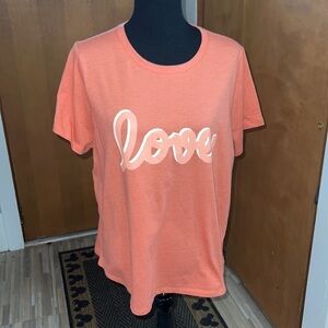 Sonoma orange short sleeve love graphic tee